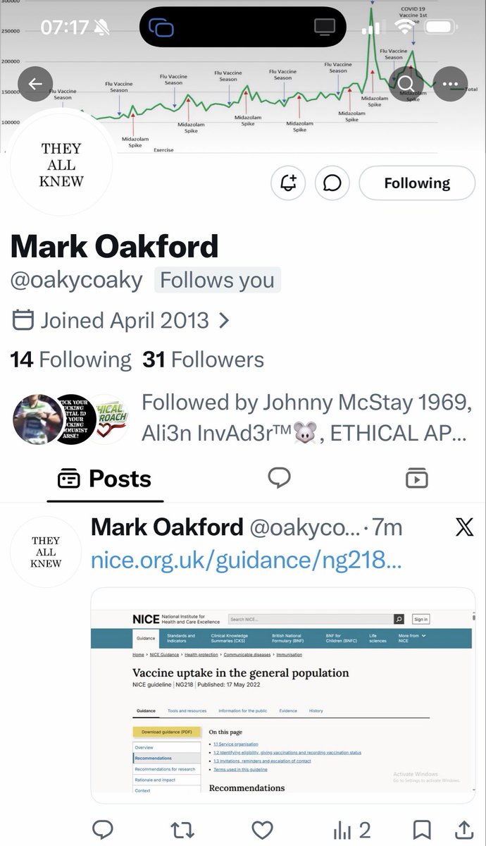 XPCBirmingham's tweet photo. For a very good follow, 

https://t.co/I2J6SLU0eE

Someone with another level of information, research, data, FOI replies and collations plus significant facts that will make you question everything and EVERYONE.  
This man helped me to understand exactly what was going on and why. 
My learning curve was steep especially about the shady clandestine organisations and their operatives all thanks to Mark Oakford. Some of reveals about certain individuals blew my mind. 
Evidence about the Covid scam and the Midazolam murders of the elderly was so compelling that The Metropolitan Police refused to make contact with Mark to obtain his evidence. 
Mark doesn’t use emotion, rhetoric or hyperbole, he is brutally honest and what you see is what you get and it’s the facts he uncovers that do the talking. 
He’s up there with @EthicalApproach and @pjhlaw 
There’s not many I can say that about. 
Mark’s incredible work will not be in vain, it’s too important. 

Absolutely worth a follow.