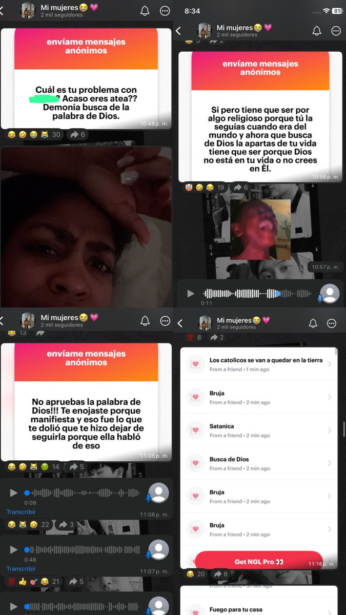 _maitex_'s tweet photo. Después de eso varias seguidoras de Erika fueron a decirle a María por su ngl que era una satanica, atea y multiples cosas porque la seguía cuando estaba en el mundo y ahora ya no. Lol https://t.co/T4xeDsuZve