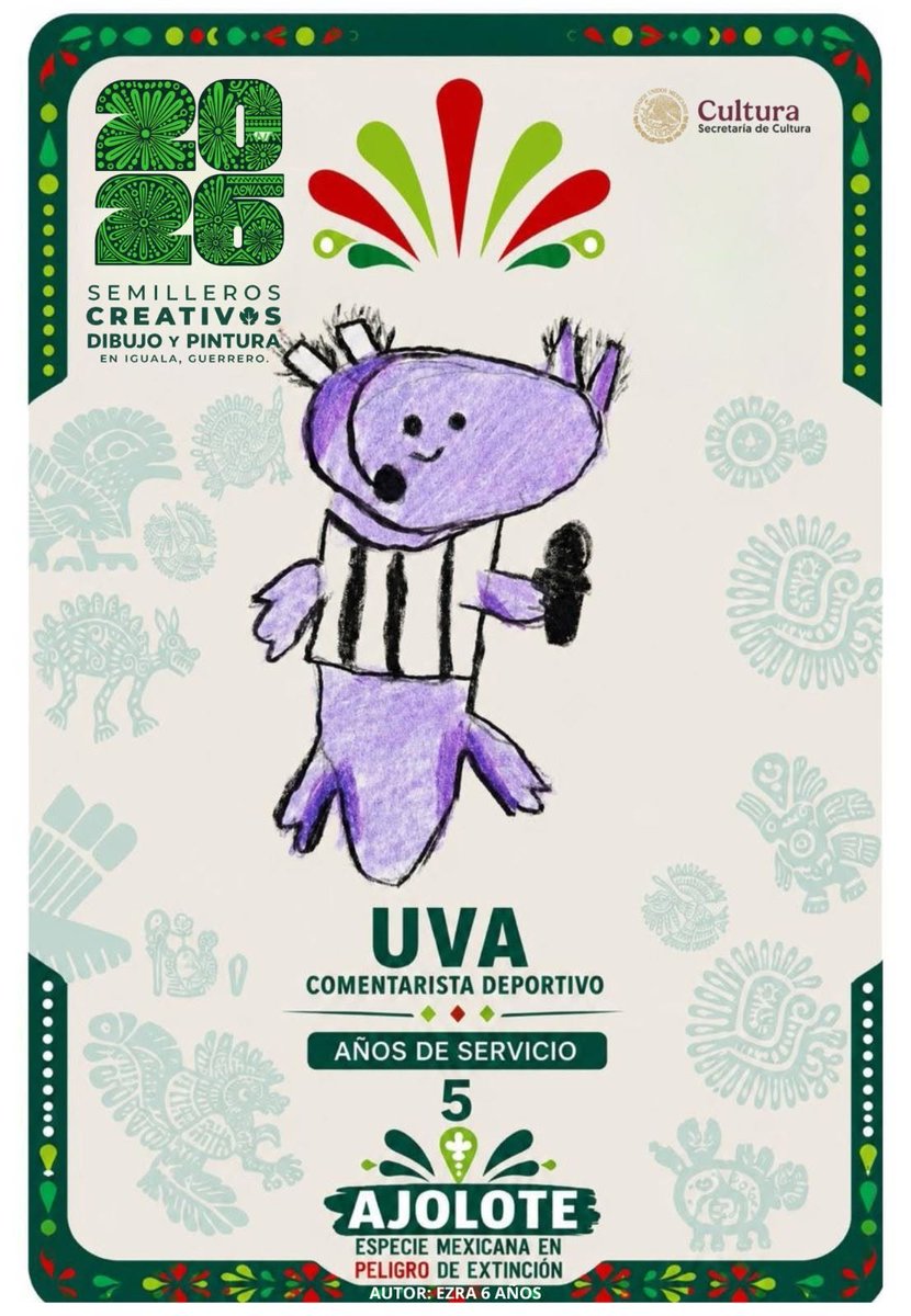 VinculaCultura's tweet photo. La 𝐃𝐆𝐕𝐂 impulsa proyecto artístico que une fútbol, biodiversidad y cultura de paz

🔹El Semillero Creativo de Dibujo y Pintura en Iguala Guerrero, creó un álbum ilustrado inspirado en la biodiversidad mexicana

🔗 https://t.co/suMYvlqaOe https://t.co/ZZBjc5VtnM