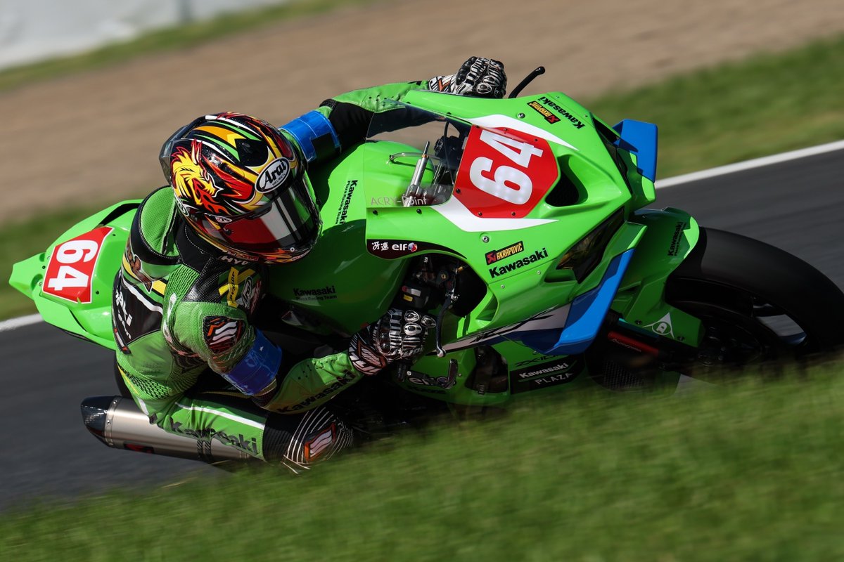 鹿さま専用 鈴鹿8耐 フリープラクティス走行中！ #64 Kawasaki Plaza Racing Team