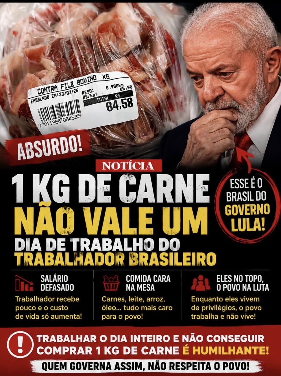 Marcoschicuta's tweet photo. @LulaOficial Que ridículo 🤨
Você quebrou a economia do país 📢O POVO BRASILEIRO ESTÁ PASSANDO FOME SEU CARA DE PAU 🤨 https://t.co/AXoKL6orXs