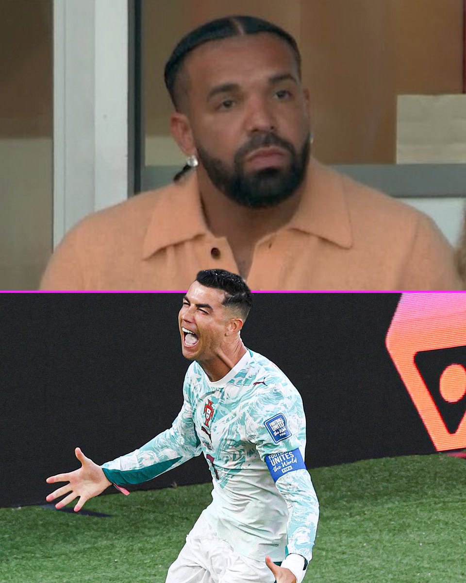 footballontnt's tweet photo. Drake is in attendance to watch Portugal vs Croatia 👀 https://t.co/y9rIG1F0sS