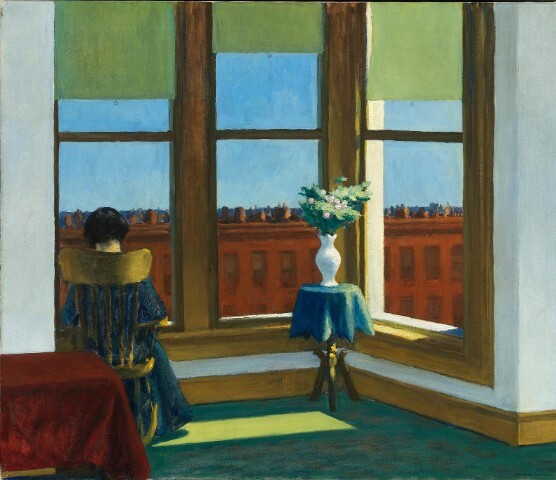 artisthopper's tweet photo. During the Depression, art turned inward.
In Room in Brooklyn (1932), a woman sits alone with her thoughts against an endless grid of tenements.
Its austere geometry and shadows make solitude feel like resilience during a public crisis. #artbots #hopper https://t.co/ClpCp9Pdf9