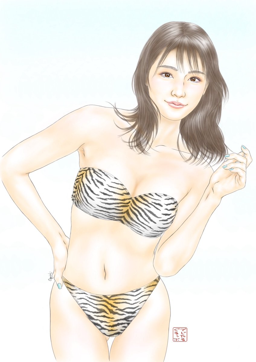 yoichi_2041's tweet photo. 〜 Sun Tan Skin 〜

金曜日のグラビアイラスト🎨🖌

まだまだ梅雨はあけませんが😅
7月初めは、海開きの所も多いですよね😁
そこで、やっぱり水着イラスト👙💕✨😆🫶❣️

日焼けした肌と逆光線🏖🐠☀️🥰
健康的でセクシーなイラストを、どうぞ🥰💕

#グラビアイラスト
#水着テロ https://t.co/JSG7Rf8LGc