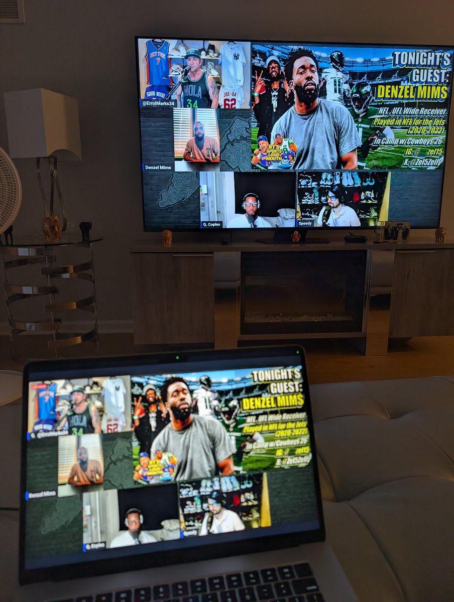 NRMedia50's tweet photo. Everyone Please Tune Into Our NYS Sports Loud Mouth Show Right Now
Glad That I Can Bring On Our Guy And New Dallas Cowboys Wide Receiver Denzel Mims
He Is Live With Them Now @NYSSPTLOUDMOUTH @ErrolMarks34 @QueCeasar @CoachFish86 @speedyPKJK17 @DickyBraggsAS ๐๐ฅ๐ #DenzelMims https://t.co/dNugG8sXWD