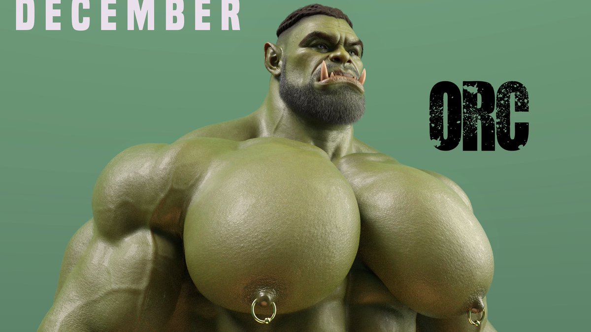 AlexNew81832586's tweet photo. Orc Tits 💚 
#bara #pecs #muscle #orc https://t.co/5e6MnoxieP