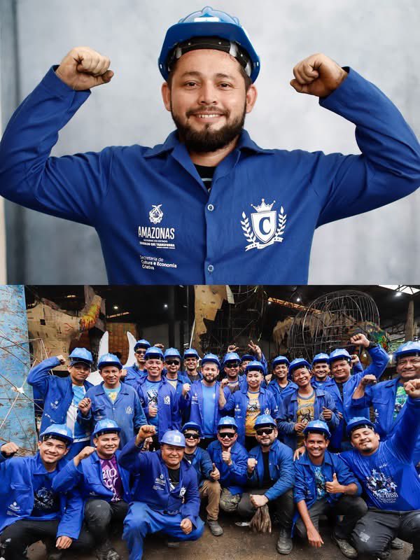 boicaprichoso's tweet photo. Os artistas campeões que deram vida ao 27º título do Boi Caprichoso. 

No Festival de Parintins, Alex Salvador, de 35 anos, soma 16 anos de trajetória no Boi Caprichoso. Ex-aluno da Escola de Arte Irmão Miguel de Pascale, tem como referências os artistas Algles Ferreira, Nonoca, Juscelino, Josinaldo Matos e Juarez Lima.
Ao lado de sua equipe, foi o criador de uma das grandes alegorias do espetáculo azul e branco: “Lenda Cobra Grande – A Deusa da Encantaria”.
O ponto alto da apresentação foi a representação da Cobra Grande (Encandeia), entidade mítica e guardiã da cidade de Parintins, que ganhou aparições diferenciadas e uma impressionante transformação, culminando na entrada da Cunhã-Poranga Marciele Albuquerque.

A estrutura alegórica impressionou pelas dimensões: 35 metros de boca de cena, 25 metros de largura, 14 metros de profundidade e cerca de 22 metros de altura, evidenciando a grandiosidade característica do Boi Caprichoso no Festival.
Com 12 anos de atuação no Carnaval brasileiro, Alex Salvador também contribuiu para o desenvolvimento de alegorias em escolas de samba como Vila Isabel, Imperatriz Leopoldinense, Unidos do Viradouro, Estação Primeira de Mangueira, Portela e Maricá, ampliando sua experiência em grandes espetáculos da cultura popular brasileira.

📸: Alexandre Vieira e Michel Amazonas. 

🎥 @boicaprichoso e TV A Crítica