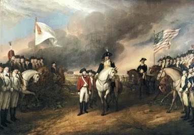 infantrydort's tweet photo. American Exceptionalism V: Yorktown

The World Before:

Empires were not supposed to lose to colonies. Britain commanded fleets, armies, money, ports, and the confidence of a world that believed power belonged to those already holding it.

The American Answer:

At Yorktown, that world cracked. Washington trapped Cornwallis against the sea, French guns closed the ring, and the empire that had crossed oceans to command America found itself surrounded on American soil.

The king’s army marched out defeated.

The Legacy:

Yorktown proved the Revolution was not a rebellion to be punished, but a nation to be recognized. The Declaration had named America. Valley Forge had tested it. Yorktown forced the world to see it.

A republic had survived the empire sent to strangle it.

The Threat:

The enemies of this country hate Yorktown because it reminds them that history does not always belong to the largest machine. Sometimes it belongs to the people stubborn enough to outlast it, bleed it, corner it, and make it kneel.