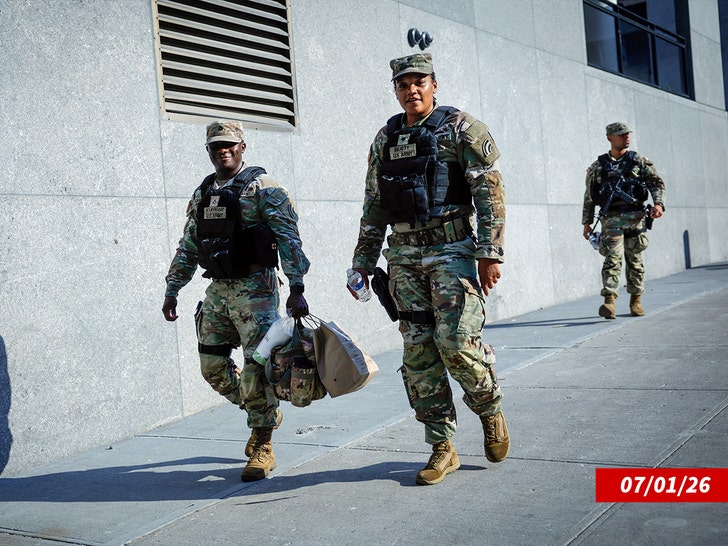 TMZ's tweet photo. U.S. Army outside Madison Square Garden ahead of Taylor Swift, Travis Kelce wedding. https://t.co/2TjsZTw7ff https://t.co/8H5gx4gEyq