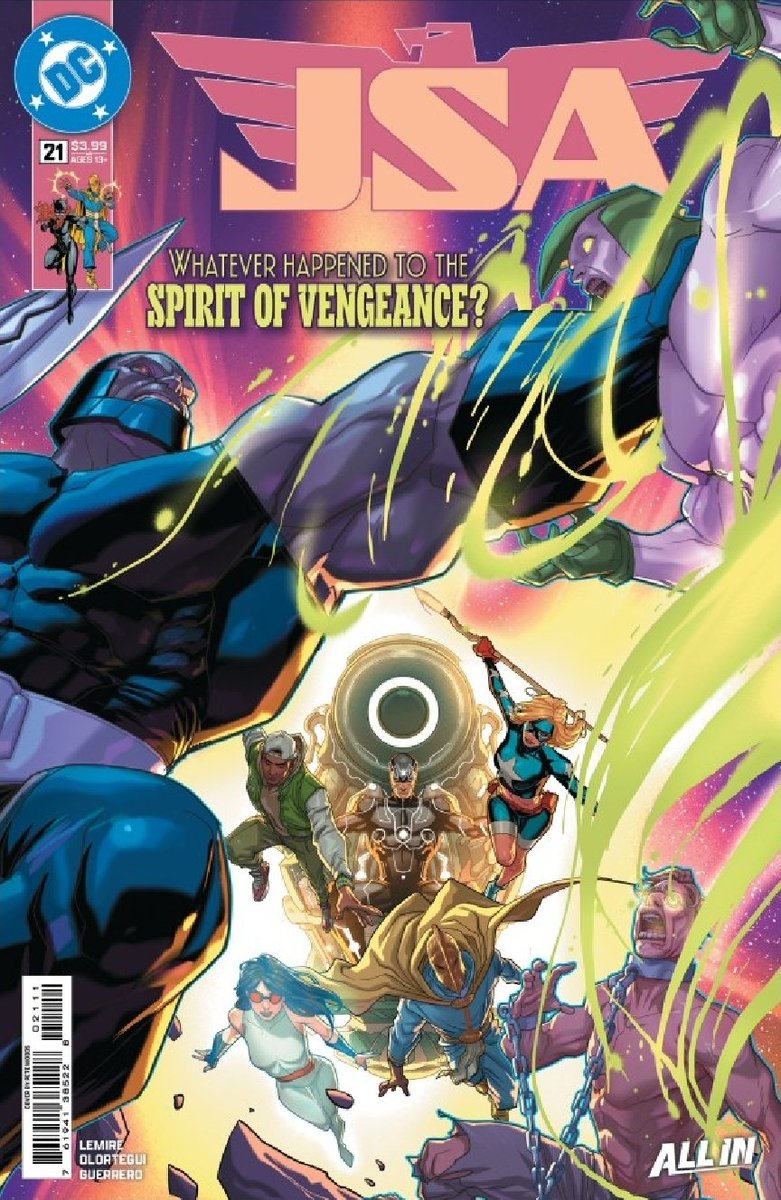 dcuworld's tweet photo. Jeff Lemire confirms his JSA run with Diego Olortegui ends at Issue 24 in October!

Via:(https://t.co/YlQMAr6I2z) https://t.co/xheCmYn88I