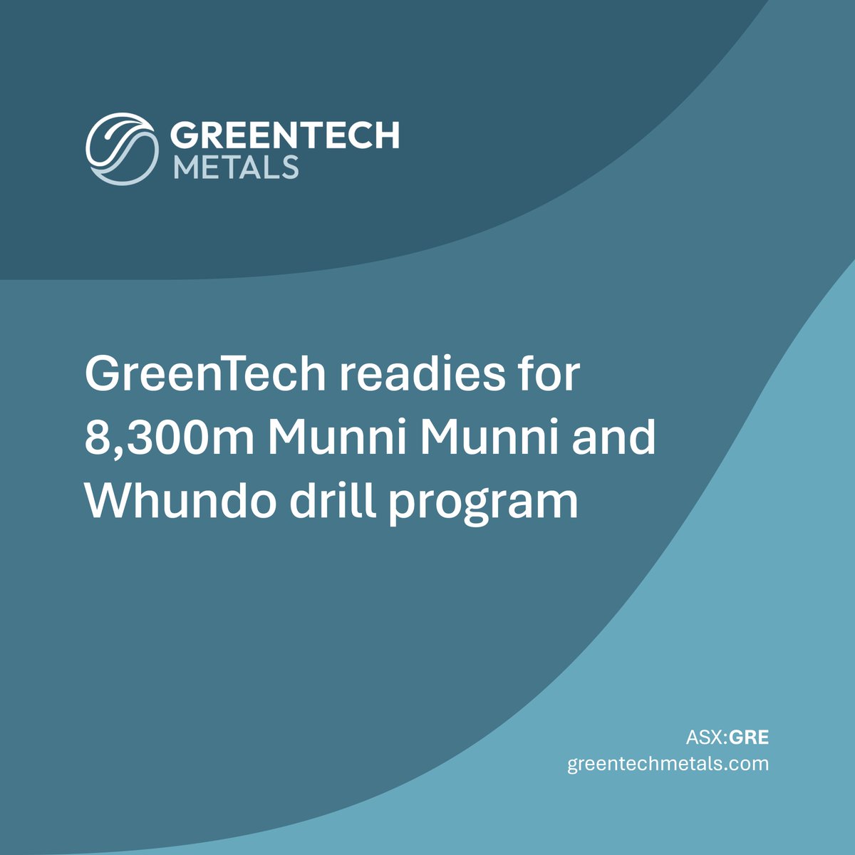 GreenTechMetals's tweet photo. #ASXNews
$GRE.AX provides an update on mobilisation activities for its upcoming drill program at #MunniMunni PGE-Cu-Ni Project & #Whundo Cu-Zn-Au Project in the West #Pilbara, WA.
Drill rig contracted and mobilisation to site planned for late July 2026, with a 2nd rig anticipated to join on availability of additional heritage cleared areas
Read: https://t.co/FoKuWZ8lPQ
$GRE #GRE #PGE #Copper #Nickel #Zinc #GreenTechMetals