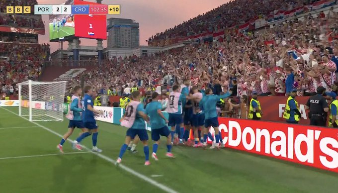 FCBJenil's tweet photo. You unironically cannot make this up anymore! Portugal scores a 94th-minute winner through Gonçalo Ramos, only for Joško Gvardiol to pop up in the 103rd minute of a 90-minute game to send it to extra time.
#WorldCup2026 #PORCRO #Ramos #ChokeJob #ExtraTime https://t.co/OhmXDkUHjJ