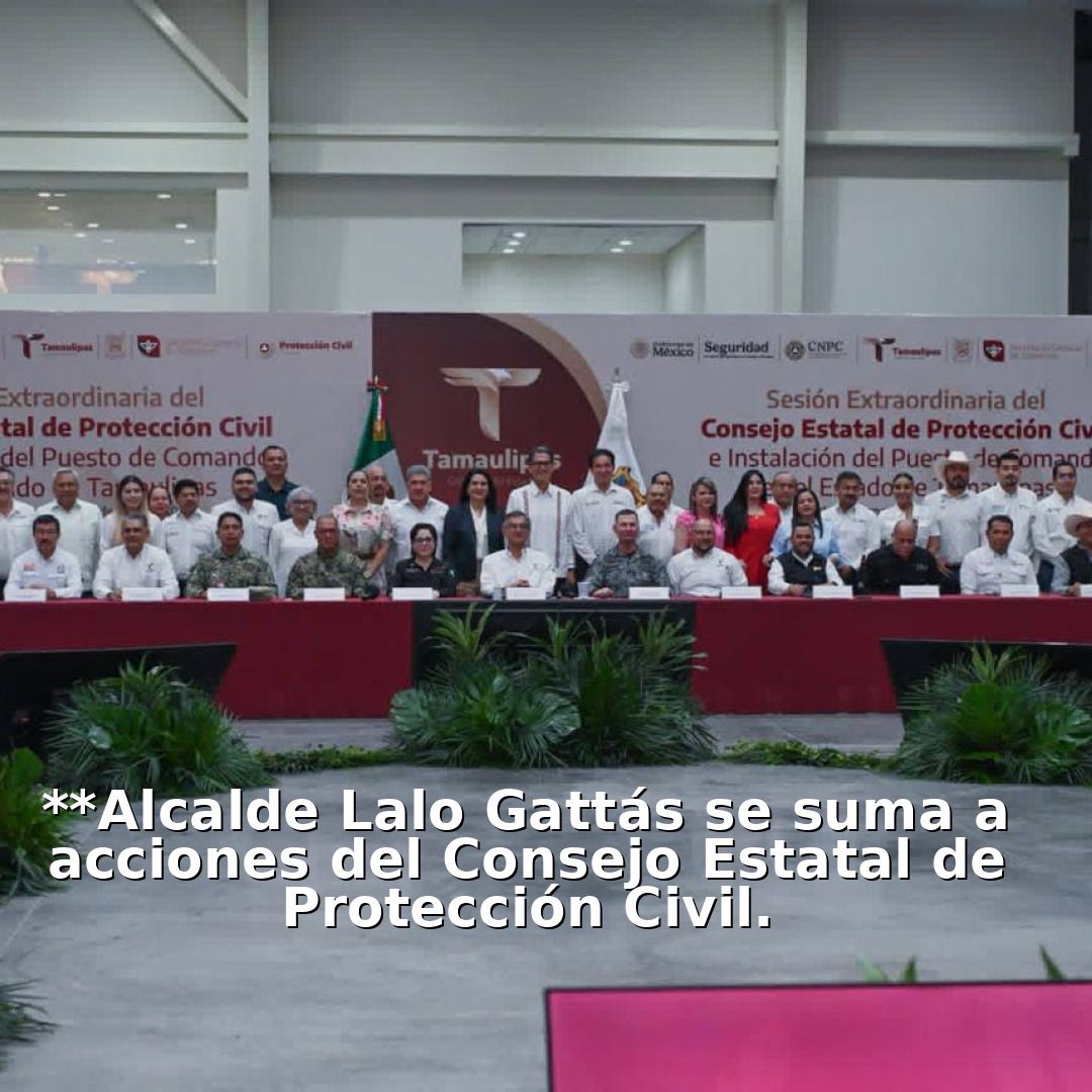 EleeseNoticias's tweet photo. 👉 El alcalde Lalo Gattás refuerza su compromiso con la seguridad al unirse a las acciones del Consejo Estatal de Protección Civil. Juntos, trabajamos para proteger a nuestra comunidad. 💪🏽🚨

https://t.co/c6gLiiD9OE

#CdVictoria #Tamaulipas https://t.co/ORsWQTAGS2