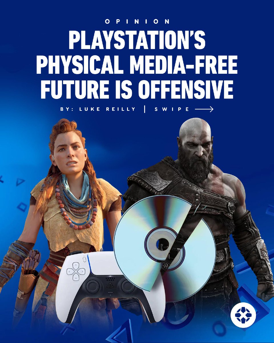 IGN's tweet photo. PlayStation has told everyone to brace for an entirely physical-media-free future just days after the company deleted more than 550 movies from the PlayStation Network.

For more info: https://t.co/d3WxV0qGua https://t.co/SsFriO8rjy