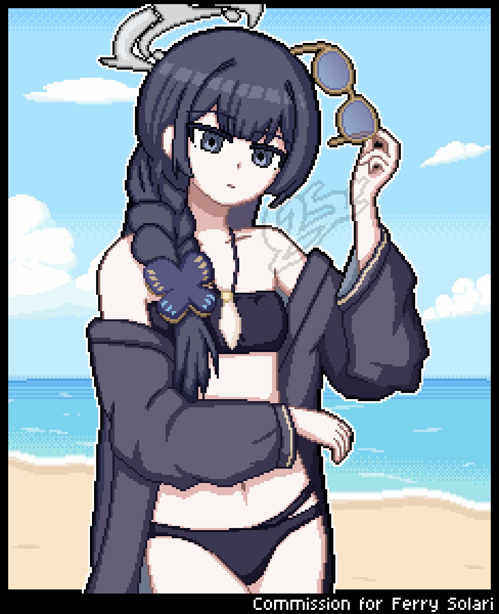 OSrick_'s tweet photo. Ryuuge Kisaki (Swimsuit ver.)
Commission for @FerrySolari !

#PixelArt #BlueArchive #ブルアカ https://t.co/yu61qalxIj