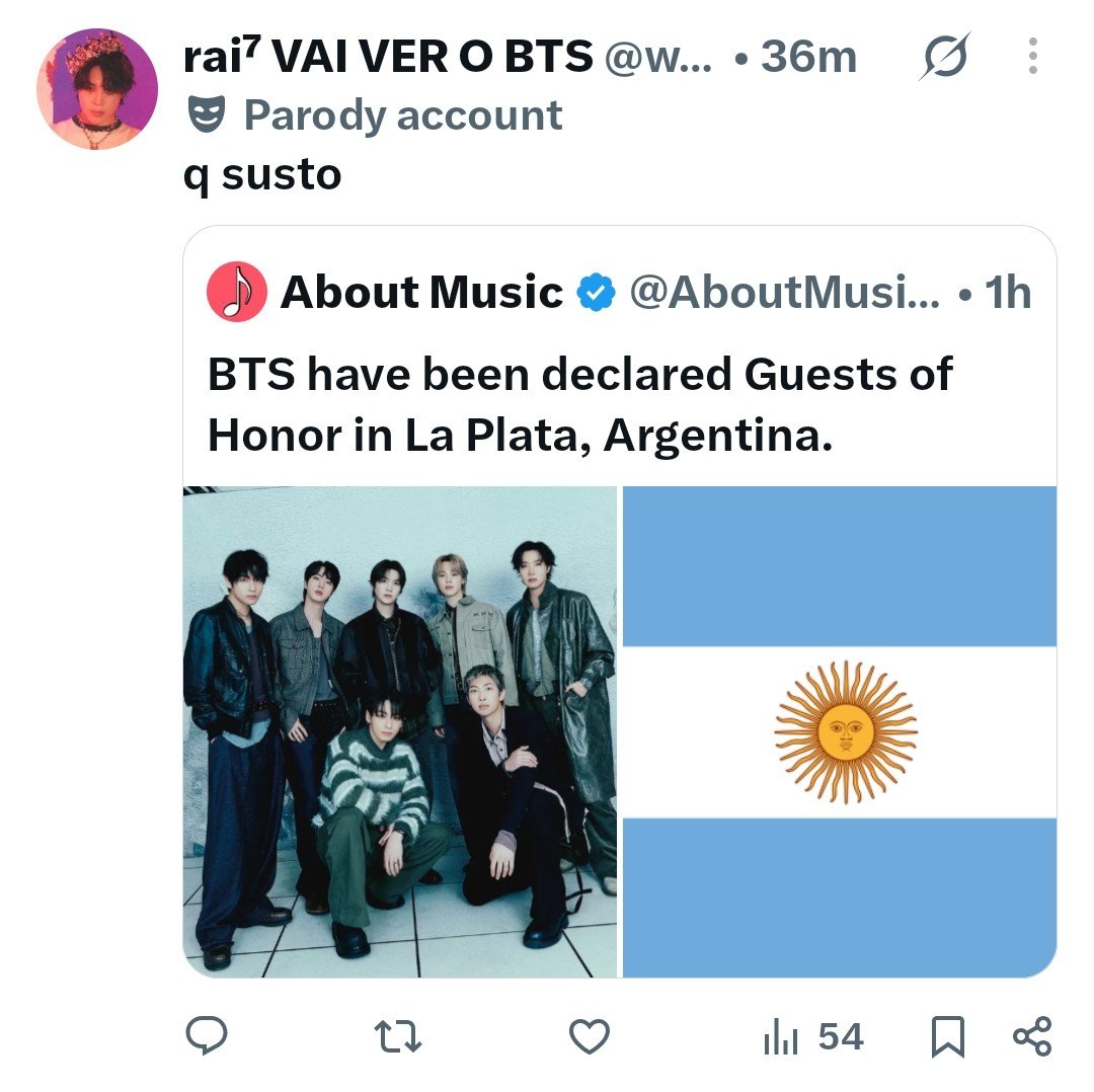 youngmdicine's tweet photo. Una cuenta poniendo que bts fue nombrado huésped de honor en la plata ciudad donde tienen 3 conciertos y las brasileras en vez de ponerse feliz por el reconocimiento que les dieron a sus supuestos favs ponen estos comentarios de mierda https://t.co/VxGGKwtYcC
