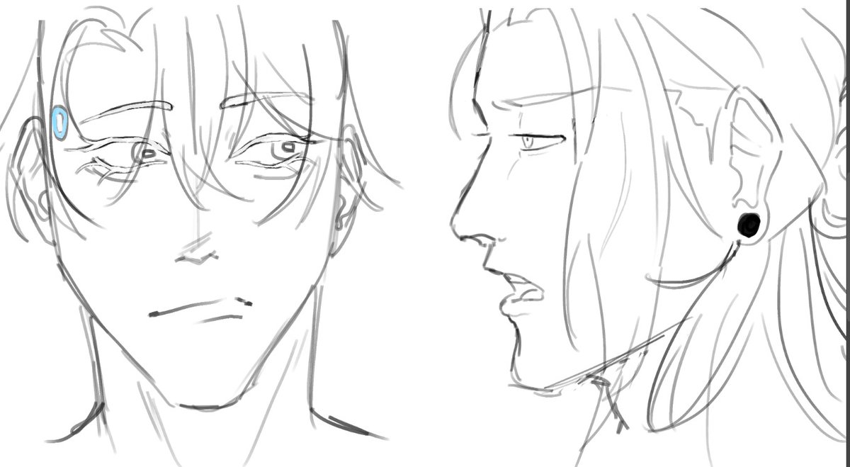 Astr0Zombi3's tweet photo. #WIP  gojo's hair is hard to draw, I'm going to draw him bald one of these days https://t.co/IlMWYRPCPT