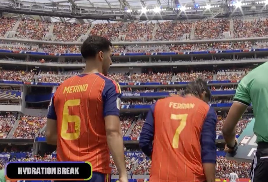TrollFootball's tweet photo. Luis de la Fuente trolling the entire world with this double substitution https://t.co/nnBslQfjVQ