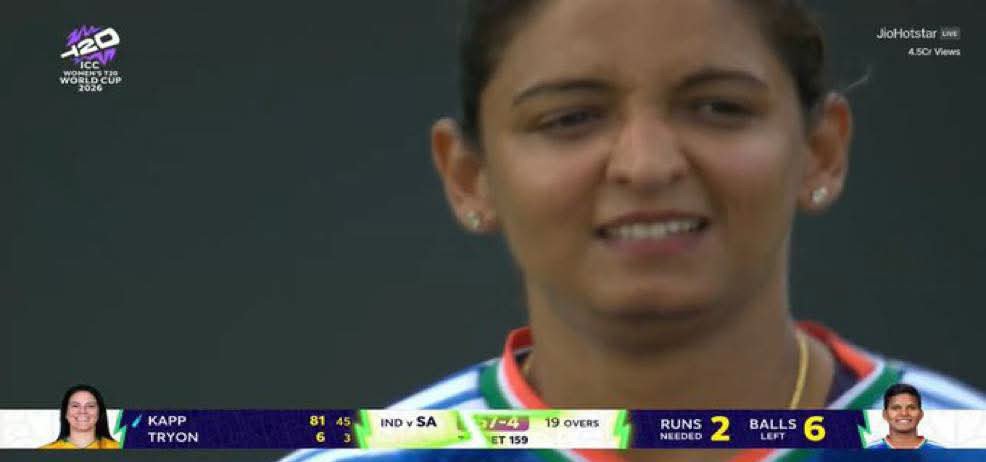 xdpqd's tweet photo. Harampreet aunty scored 24 of 22 balls 🤡

Failed to defend 158 against South Africa 🤡

#T20WorldCup2026 https://t.co/ozlyDCgEyf