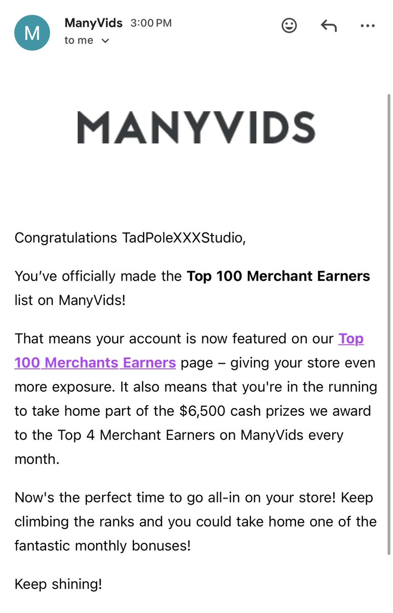 TPXSMovies's tweet photo. See why Tadpolexstudio is a top earner @manyvids despite having a popular website with the same content!

Top 100 is no easy feat considering MV has thousands of talented creators and most of the top 100 are gorgeous females. 

Only a handful of male creators currently in the top 100 including @FlightLifeMars3 @TheFinnyFox @baddiesonlypov @Andres_Stones and a few others. 

👇
https://t.co/FmsoBqnMIH