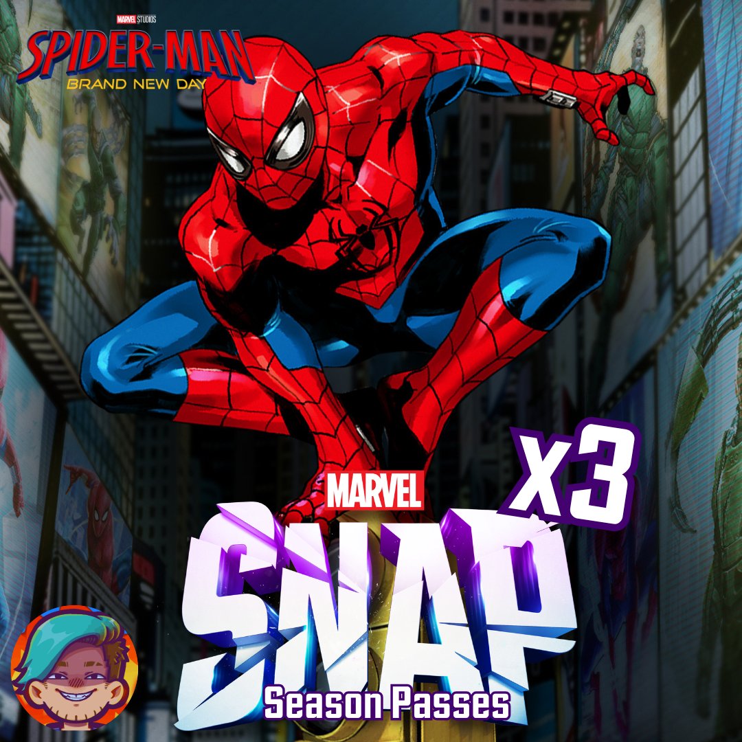 GreGor_2424's tweet photo. 🚨GIVEAWAY!🚨

Thanks to the nice folks over @seconddinner I will be giving away x3 @MARVELSNAP Spider-Man Brand New Day Season Passes.

To Enter:

✅Follow: @GreGor_2424 
✅ Like & RT
✅Follow on Twitch
✅Reply with the card you are most excited for this Season
☑️Optional Sub to my YT Channels

🔗👇

Winners will be chosen Tue July 7th

Goodluck 🤞