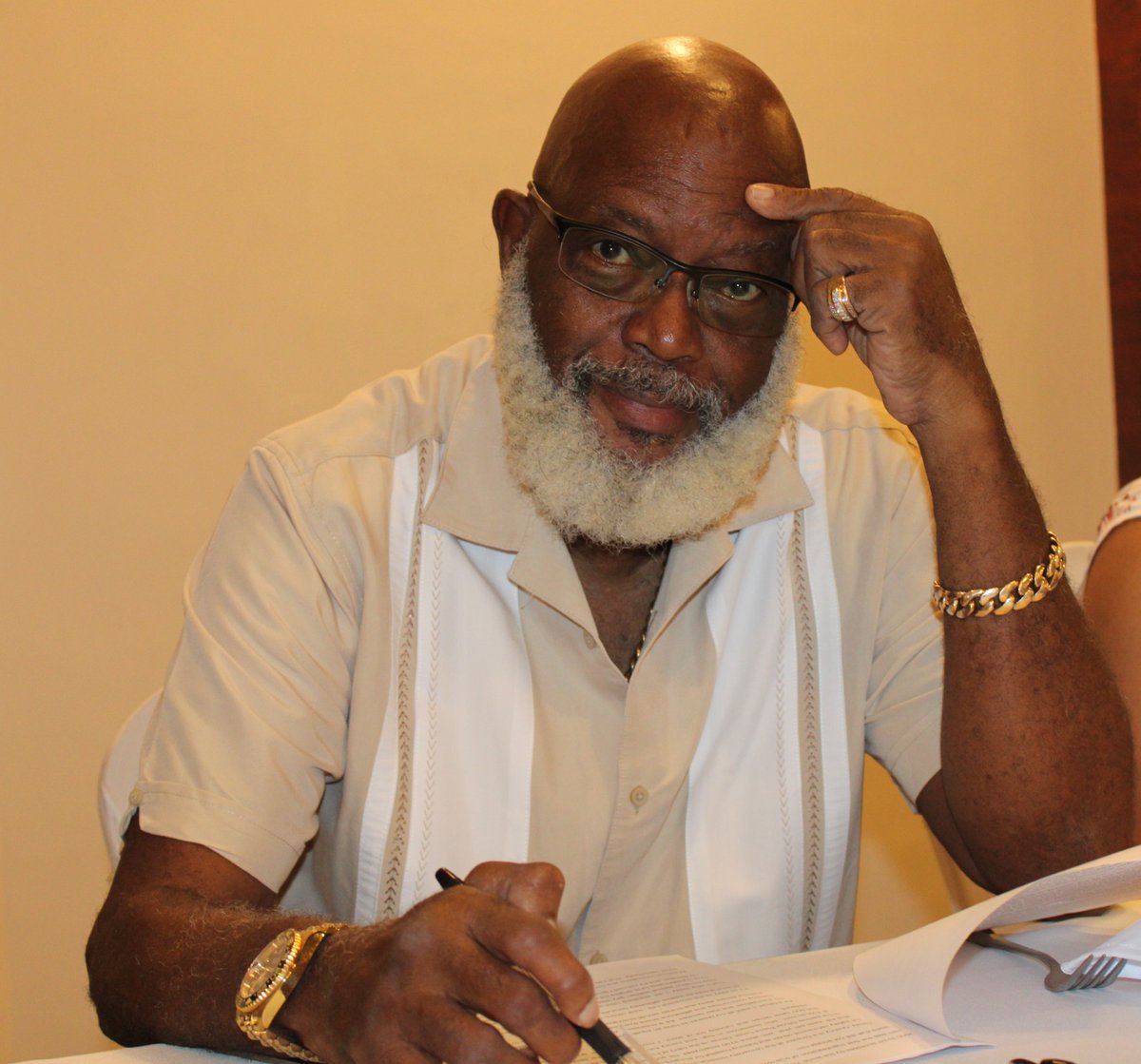 GuyanaTogether's tweet photo. Businessman Harold Hopkinson says Guyana is losing talented people because of outdated anti-gay laws. Driven by his love for his son, he's calling for equality, repeal of discriminatory laws and workplace protections for LGBT+ people. Read more: https://t.co/pz24uQUM0J https://t.co/FN4ebUrEzf