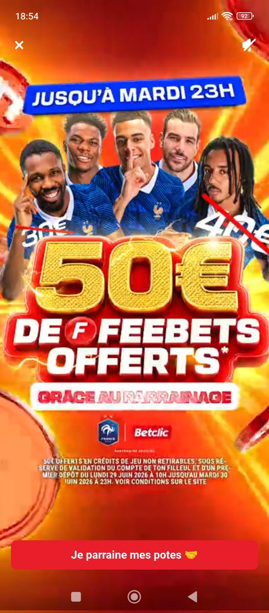 nysamel's tweet photo. @Betclic je parle de celle là a mon avis je suis pas le seul a mettre fais enculados bande de menteur et voleur comme par hasard on as pas reçu la carte d'identité envoyé 25 fois https://t.co/gP2mWbyG1h