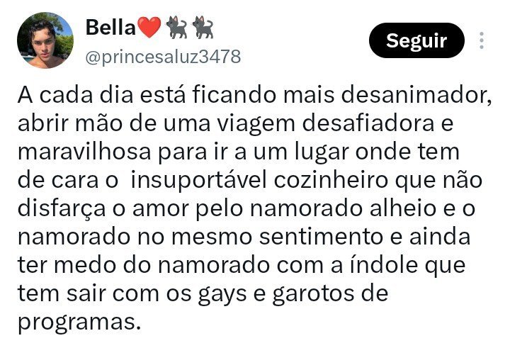 Oliver69021's tweet photo. Essa daqui jogando a falta de responsabilidade do Zacarias em cima do Caio com a desculpinha de ciúmes. Pelo visto pra ela admitir que o Zacarias não tem compromisso com nada é uma missão impossível... https://t.co/bizXTQ5ib7