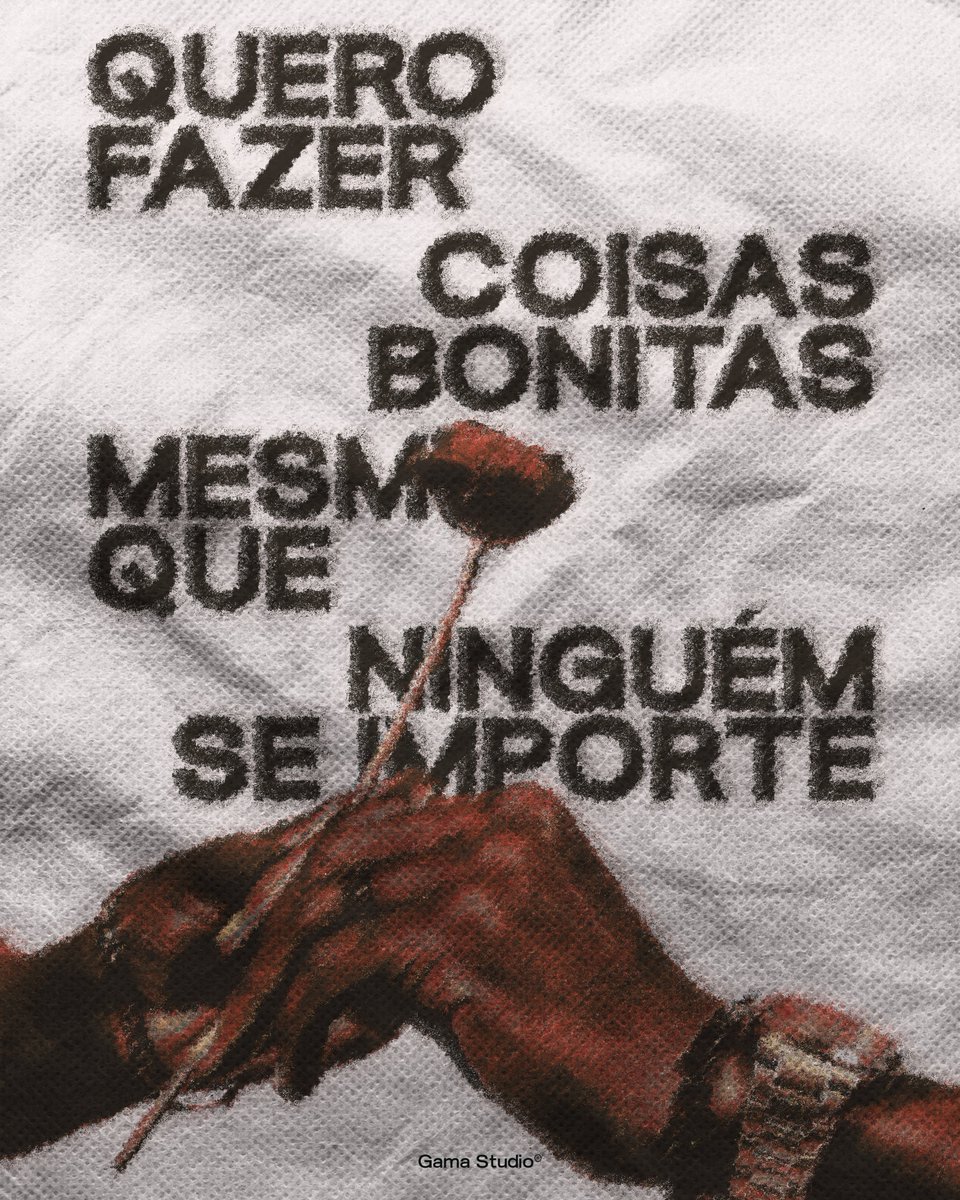 eusouogama's tweet photo. Quero fazer coisas bonitas mesmo que ninguém se importe. https://t.co/UnHiUrGldH