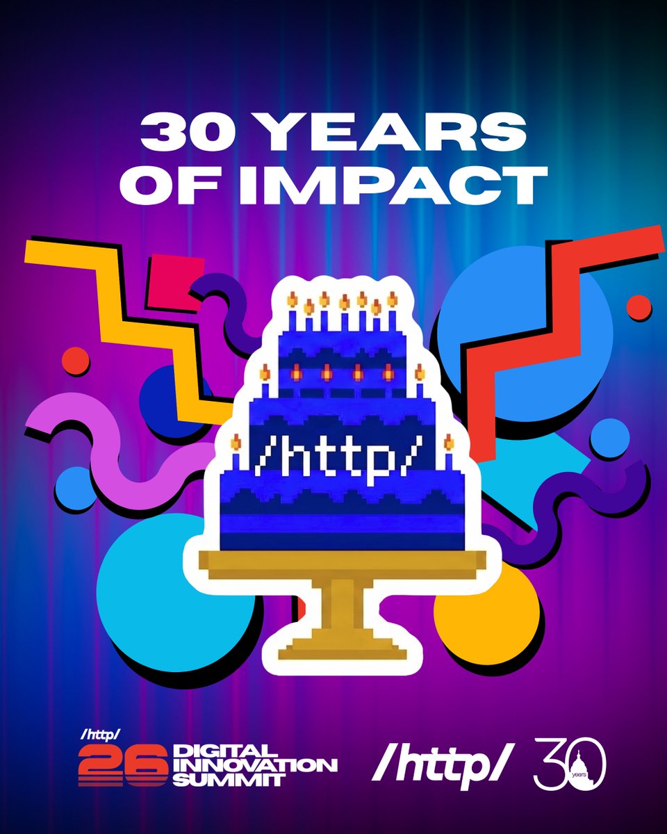 http_policy's tweet photo. 🎊 We're celebrating 30 years as the national Latino voice in tech and telecom policy at this year's Digital Innovation Summit.

📍 Riggs Hotel | Washington, DC
📅 July 21–22, 2026
RSVP: https://t.co/iZkd9YPwfo
#HTTP #DIS2026 #TechPolicy #Innovation #DigitalTransformation https://t.co/HpObzYTdVK