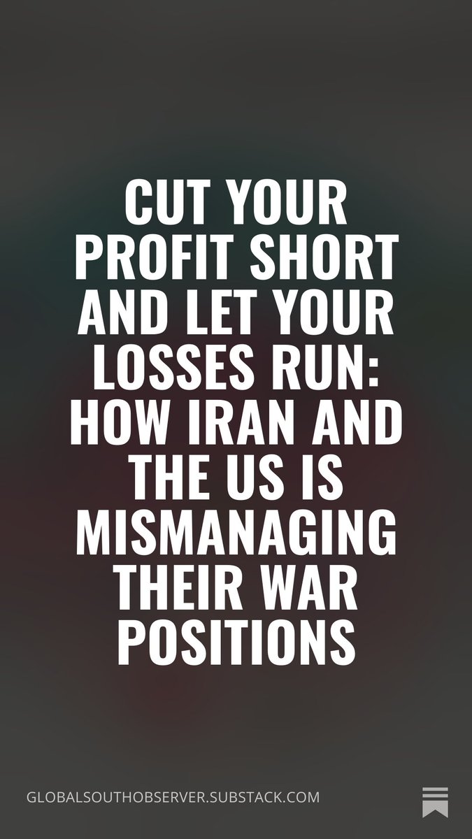 BrotherhoodHOF's tweet photo. A careful observation of the situation between the US/Israel–Iran war will show you a definitive fact: Iran lacks the capacity to consolidate a win, and the US lacks the capacity to manage its loss. 

https://t.co/OrAqQBquYC https://t.co/jUO1uSmm8H