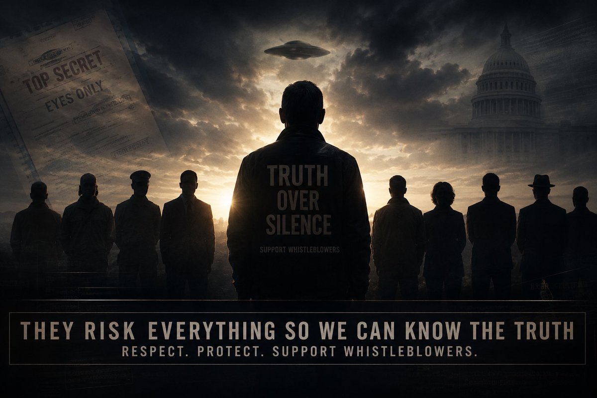 dennis_asberg's tweet photo. I think more people need to stop for a moment and really think about what is happening around us right now. We have individuals coming from intelligence communities, military programs and highly sensitive positions stepping forward and speaking openly about something many of us already know is real. Call it UAPs or call it something else, but the phenomenon itself is real. That part is becoming harder and harder to deny.

But what I keep thinking about most is not only the phenomenon itself. It is the people choosing to step forward and tell the truth.

Think about what they are risking. These people are risking their careers, their future, their pensions, their reputation and not least their own families. Many are ridiculed, attacked, threatened and treated as if they are the problem, simply because they have decided that truth matters more than silence. That should make all of us stop and think.

Why would someone willingly sacrifice everything they have built during an entire lifetime if what they knew was not important enough for humanity to know?

At the same time we have serious scientists around the world studying these phenomena and openly telling us that something unexplained is happening and that it deserves serious scientific attention. So who exactly are we supposed to trust? Politicians? Systems built on secrecy? Institutions that for decades have controlled information and decided what humanity is allowed to know? Or should we start listening to the scientists whose job is to search for truth and the brave individuals willing to lose everything so truth can finally come forward?

What kind of world do we actually want? A world where a small group controls knowledge behind closed doors, or a world where truth belongs to humanity itself?

I believe we have reached a point where all of us need to take this seriously now. The first step is standing beside those brave enough to come forward. Protecting them. Supporting them. Respecting the sacrifice they are making for all of us.

Because this is bigger than politics. Bigger than governments. Bigger than power.

This is about truth. This is about our future. And maybe this is the moment where humanity finally takes the next step toward understanding the reality we actually live in.

#Disclosure #Whistleblowers #TruthMatters #UAP #Transparency 

The image is AI-generated.