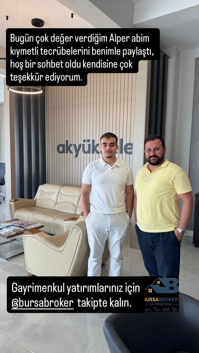 bbursabroker's tweet photo. 👋 Merhaba,
**Ben Rüzgar Yılmaz. 
BURSABROKER Gayrimenkul San. Tic. Ltd. Şti. olarak **
🏛️ Bursa’da ve 🌍 uluslararası yatırımcılara profesyonel gayrimenkul brokerlığı hizmeti sunuyoruz.

🏢 Daire, 🏠 Konut, 🏡 Villa, 🏰 Lüks Villa, 🌳 Arsa, 🌾 Tarla, 🏭 Fabrika, 🏬 İş Yeri https://t.co/ooX1bdq8h5