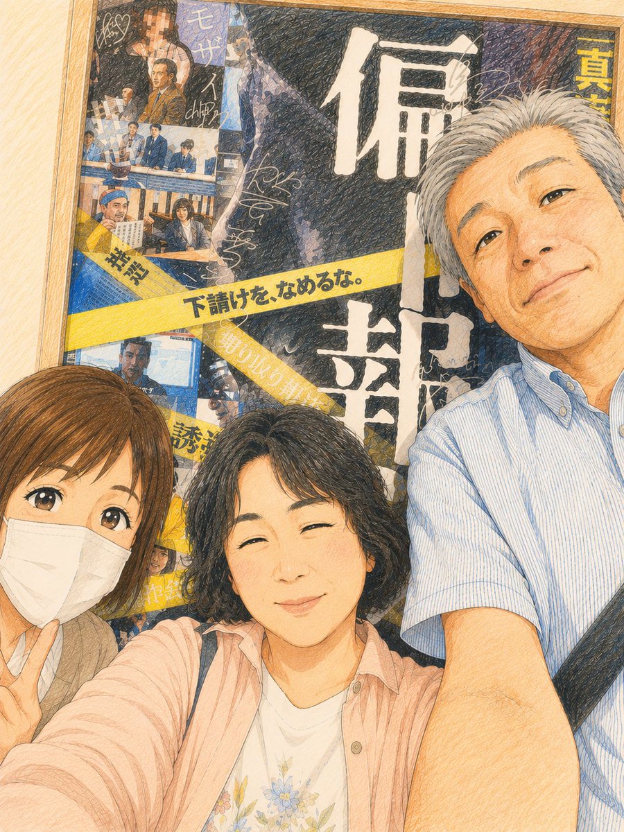 igm19200106's tweet photo. 『偏向報道』観てきました！

「最後はだれも上に逆らおうとしない」
「自分の評価を下げてまで、自分の作りたいものを作る人はいない」
「50年、60年も経てばテレビ業界も腐ります」

荻野監督の舞台挨拶で聞いたこの言葉が、ずっと頭から離れません。短い言葉なのに、その背景にある現実や葛藤ま��伝わってくるようで、胸に刺さりました。

テレビ業界の裏側を描いた作品だからこそ、オールドメディアではあまり大きく取り上げられないのかもしれない…そ���なことも考えさせられました。

※ちなみに隣の男性は主人ではありません。後藤徹さんです。
＃映画偏向報道