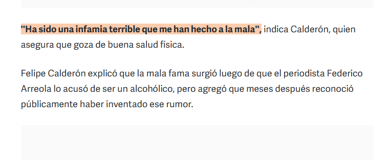cucebrio1's tweet photo. @BeatrizGMuller Se regocijaron con el supuesto alcoholismo del Presidente @FelipeCalderon y lo tomaron como una verdad, algo que el chairo Federico Arreola inventó y reconoció tal mentira. 
Ah, pero no llamen 🗡️ al mafioso López Obrador porque salen como perros a defenderlo.

Hipócritas. https://t.co/wb5WfRa3oS