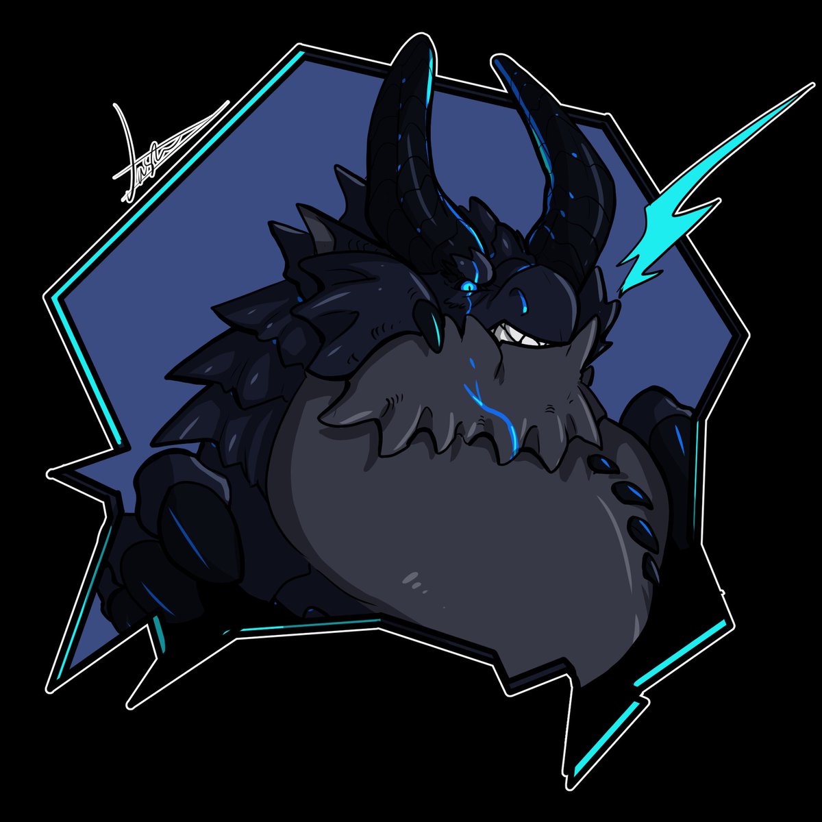 Vamp_Arts's tweet photo. Ready? FIGHT!🚨--Fun lil turf war headshots for the wonderful @CatStripesTeef (Zinogre) and their buddy
@GrouwrMagala (Magala)! https://t.co/E6xcBtx8qx