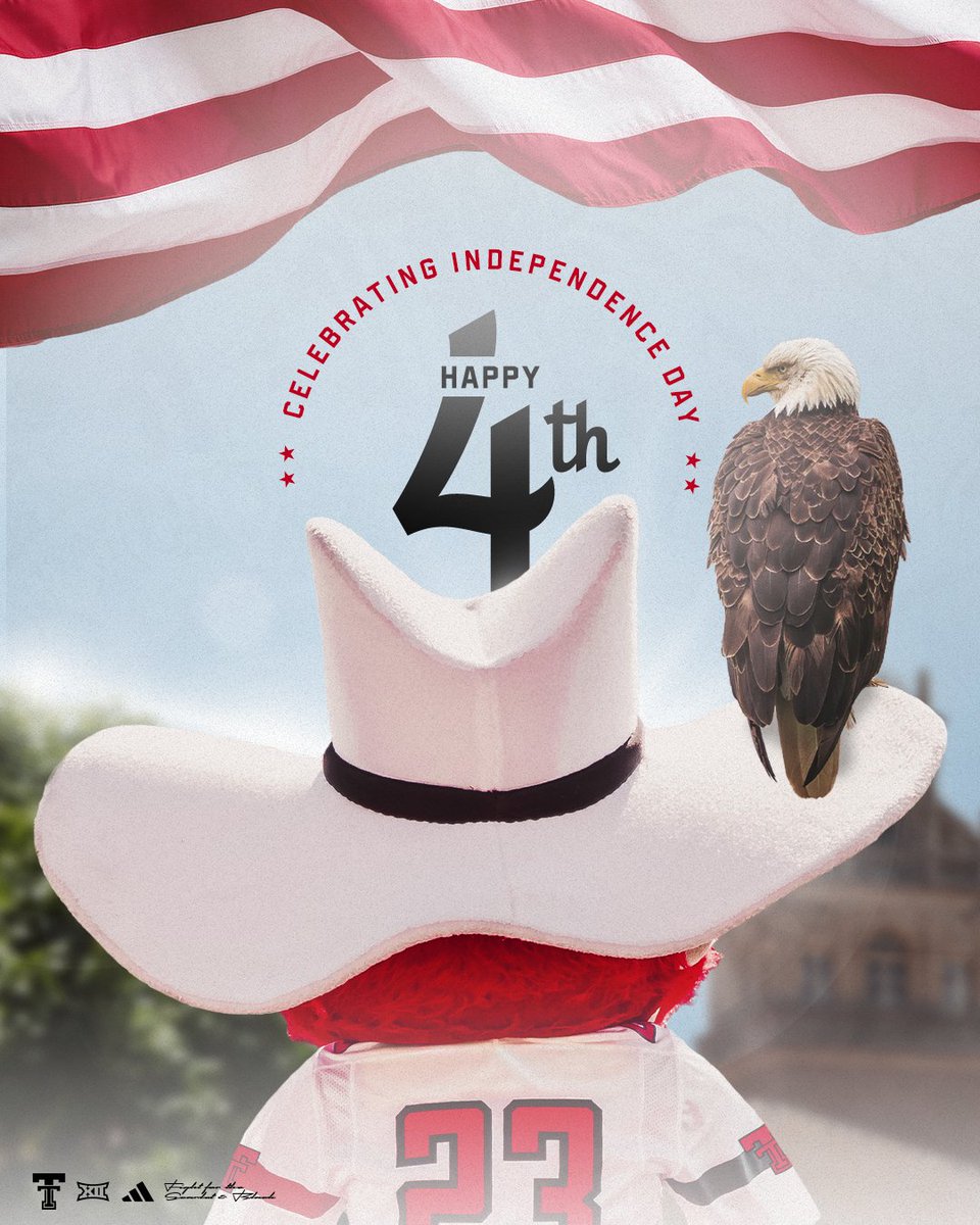 TechAthletics's tweet photo. Happy 4th, Red Raiders! 🇺🇸 https://t.co/lRlzhB6vx1