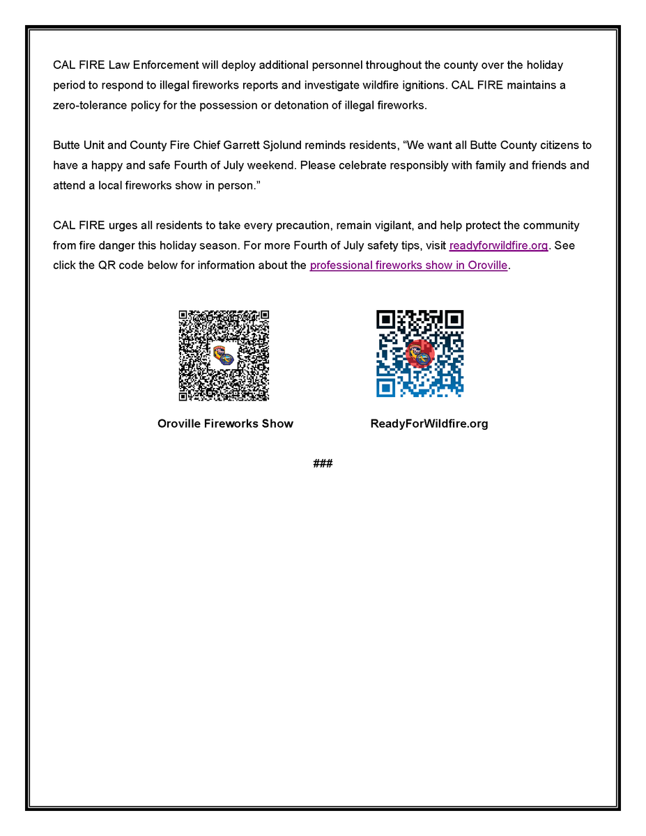 CAL FIRE/Butte County Fire Department tweet media