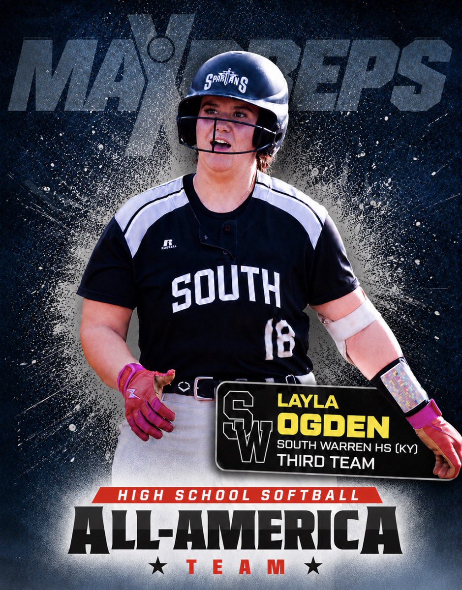 TOPPER_TALK's tweet photo. Congrats to Layla Ogden on being named a MaxPreps Third Team All-American.

#GoTops | @WKUSoftball https://t.co/7a7s6mU8uw