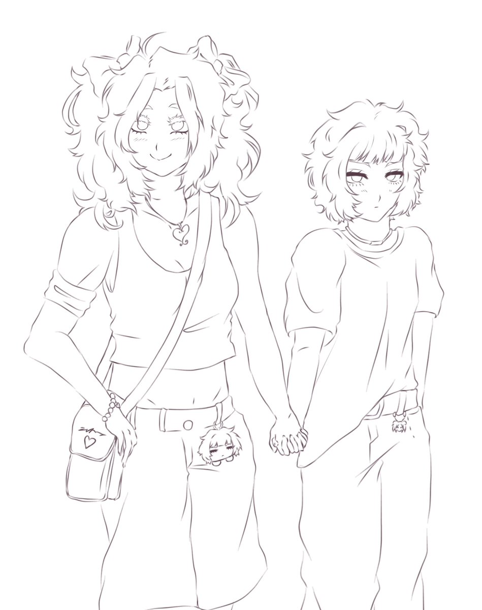 KatY0RI's tweet photo. Fem Ryusae on a date!! Ain't they cute🥹 #ryusae #femlock https://t.co/a5YtWKkbuw