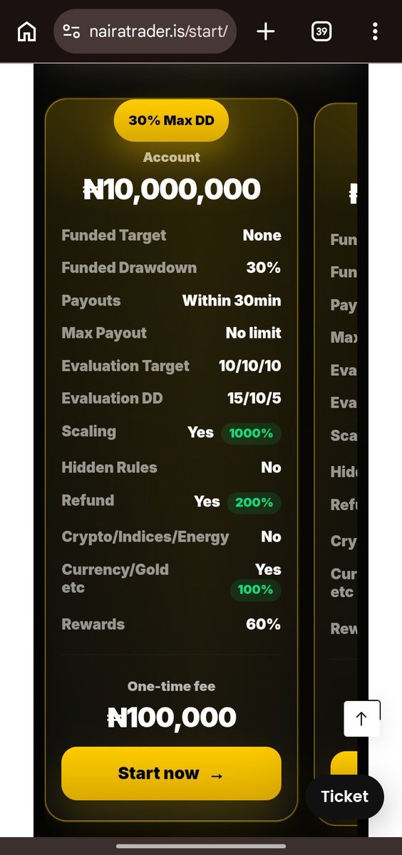 Davy_bro1's tweet photo. Not even up to 5k USd and more expensive than my current 5k account. Time to find another naira based prop.
@naira_trader is no more serious https://t.co/TVnPvJuVV0