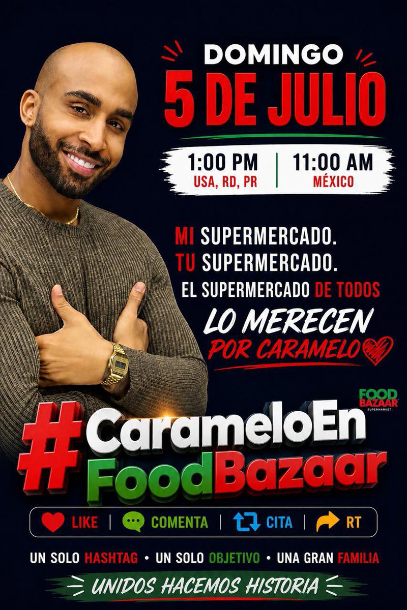 HeidiYBH's tweet photo. Recuerden hacer sus borradores, este Domingo tenemos tendencia.

#CarameloDC #TeamCaramelo
#CarameloEnFoodBazaar
@MyFoodBazaar https://t.co/o0rWoWjlDQ