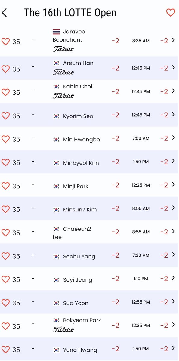 GlennChisholm4's tweet photo. #LotteOpen #KLPGA #Golf #WomensGolf #GolfLife #GolfNews #GolfUpdates #RoundOne #Leaderboard #RoadToVictory #KoreanGolf #GolfFans #Birdie #FairwaysAndGreens #TournamentGolf https://t.co/VEOvY35G1J