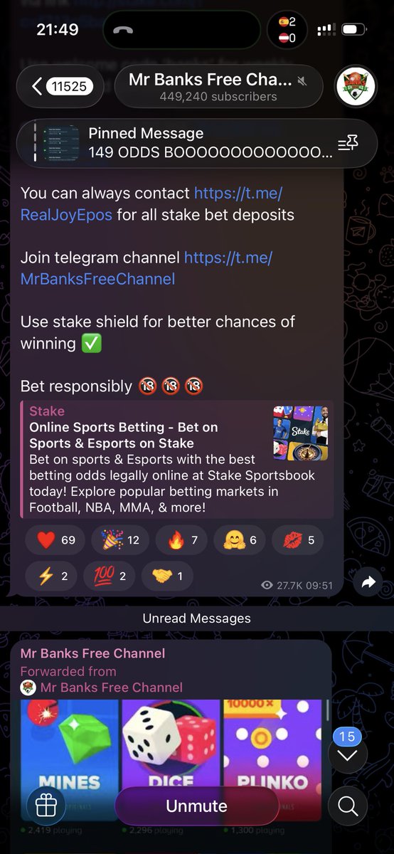Jay29ce's tweet photo. @Mrbankstips @Mrbankstips which day I go win giveaway

Stake username: Jay29ce https://t.co/ipEDuAzk6n