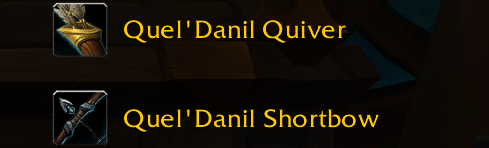 Azsharion127968's tweet photo. July Trading Post &amp; High Elf fantasy. 💙
Quel'Danil Quiver + Quel'Danil Shortbow. More heritage-inspired gear like this, please. ☺️ #Warcraft #WoW https://t.co/RAXv0yOM9E