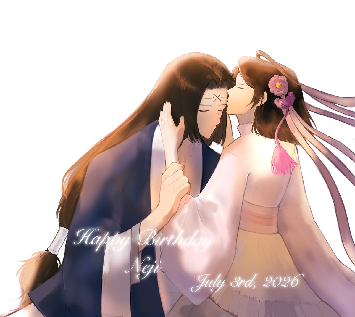 nejisrose's tweet photo. “Happy birthday Neji-san, I hope this year brings you happiness. And.. Thank you for being born into this world.” 

「この世に生まれてきてくれて、ありがとうねえ。」
#yumetwt #yumeship #riakotwt #neji #nejimi #narutotwt https://t.co/dBZQC0Qqqk