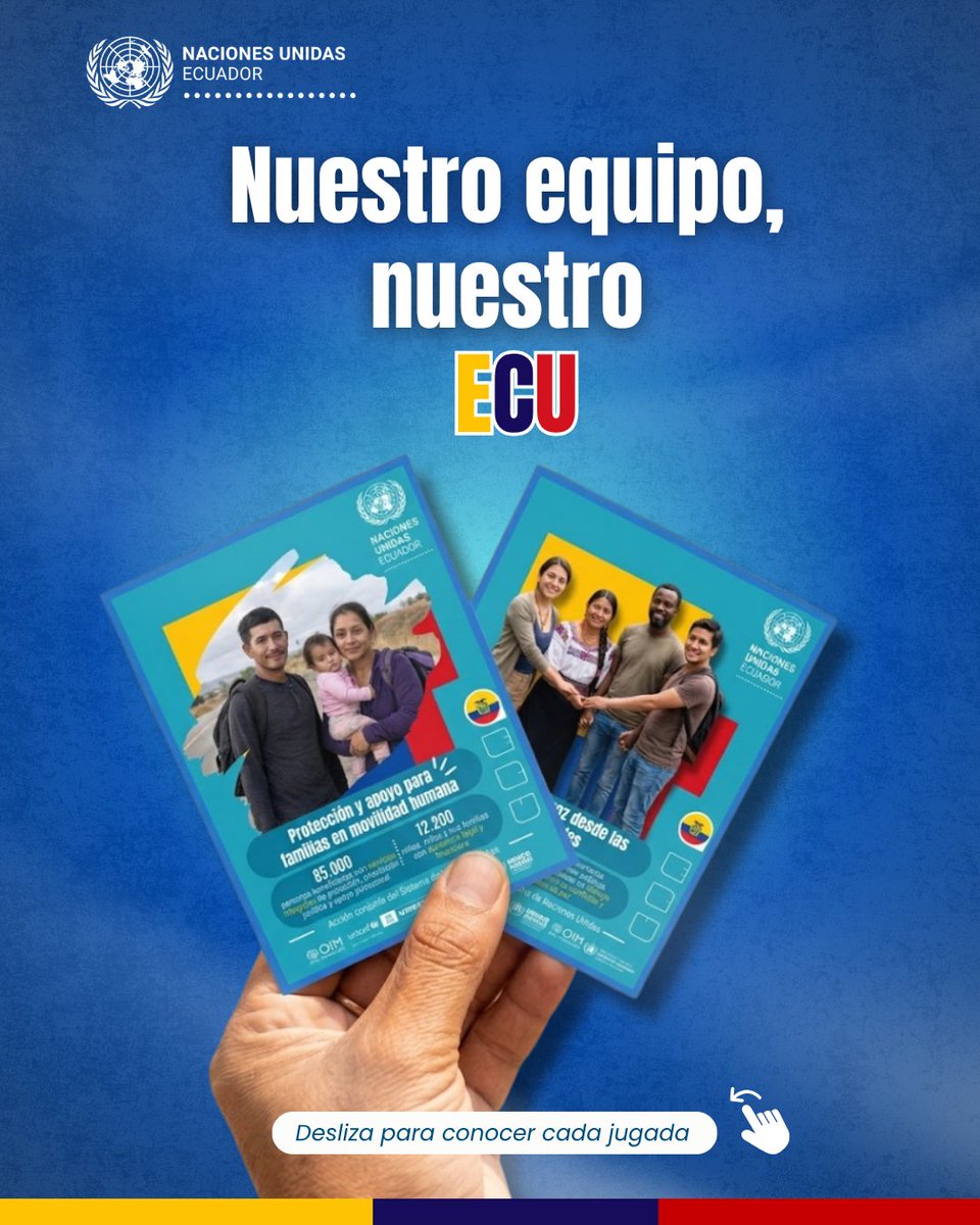 ONUecuador's tweet photo. Colección completada! 🇪🇨⚽

Cerramos con dos pilares clave de nuestro trabajo:

👨‍👩‍👧 Apoyo a familias en movilidad humana. 
🕊 Construcción de paz comunitaria.

¡Gracias por construir el futuro con nosotros! 🤝

#RumboAl2026 #MásQueUnPartido #ODS #Ecuador https://t.co/kKZrf0rc1f