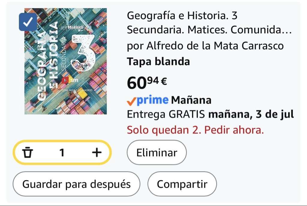 RebueltaA's tweet photo. Cómo puede costar 60 euros un libro de texto???? https://t.co/AHNmZnFKe1