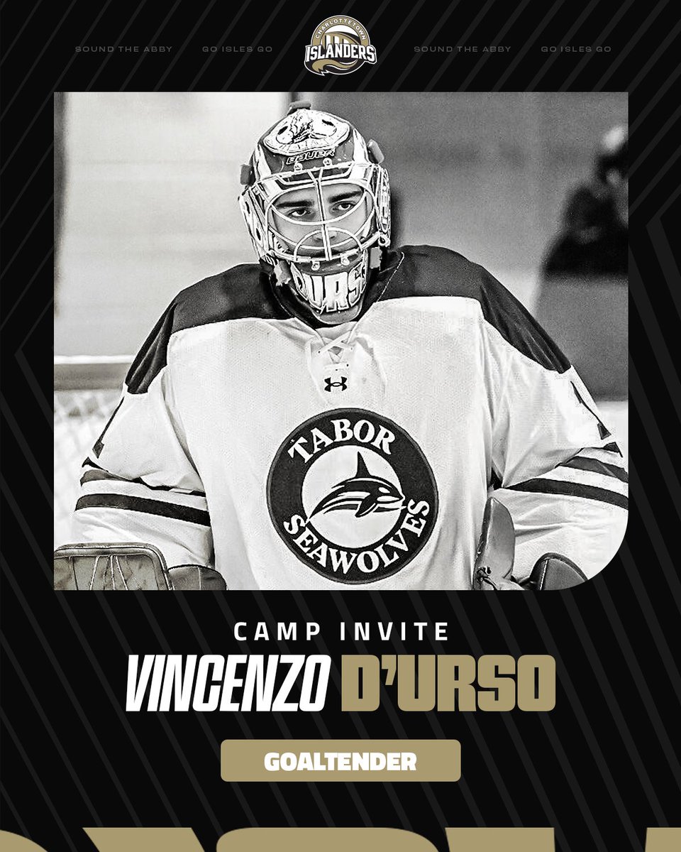 IslandersHKY's tweet photo. President & GM Scott Harris has announced that 18-year-old goaltender Vincenzo D'Urso, from Andover, MA, has been invited to Training Camp.

Following an outstanding season with Tabor Academy in USHS-Prep, where he posted a .940 save percentage and a 20-8 record.

See you at camp, Vinny!

#soundtheabby | #IslesTrainingCamp