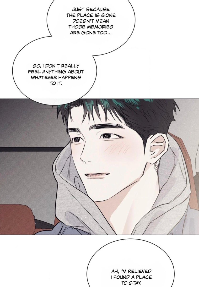 theerhadairy's tweet photo. Something about these panels really bothers me. I feel like Changdeok has left many fragments of his soul behind.
But his attempt at stoicism honestly makes him truly endearing. It's like a young creature trying to look fierce while its heart was laid bare.

A gentle fact about this world is that people will want to help you, so I hope he knows that no matter how detached he tries to act, Jongwoo will find a way to slip into his heart anyway, and I promise, Changdeok, he will be your compass in the abyss.

Afterall, the way I perceive it, you are not a desire to him or an attachment. You are love, affection, patience, longing, and faith to Jongwoo. (the eyes are the window to the soul)

I hope this time you reach out your hand when he extends his, sometimes that's the strongest thing you can do.